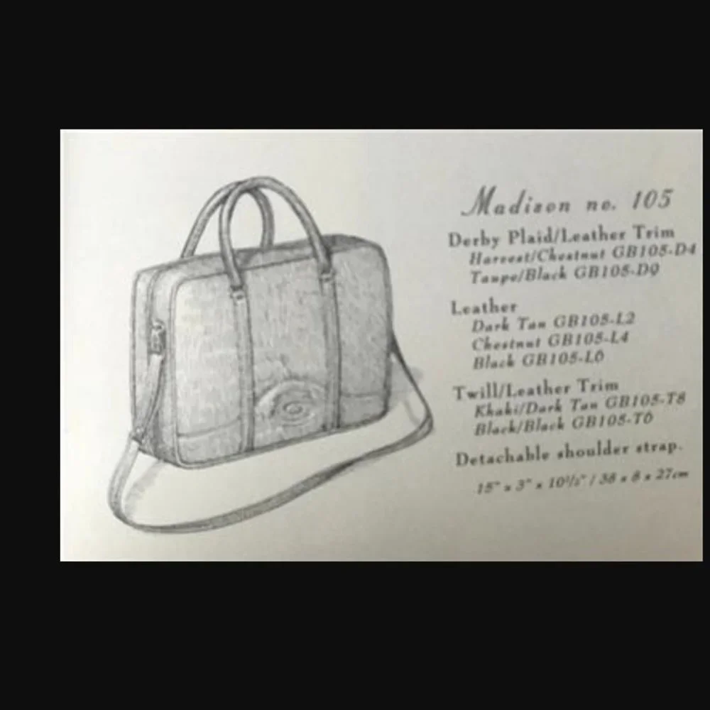 Vintage Ghurka Marley Hodgson Madison No. 105 Leather Briefcase USA 1994